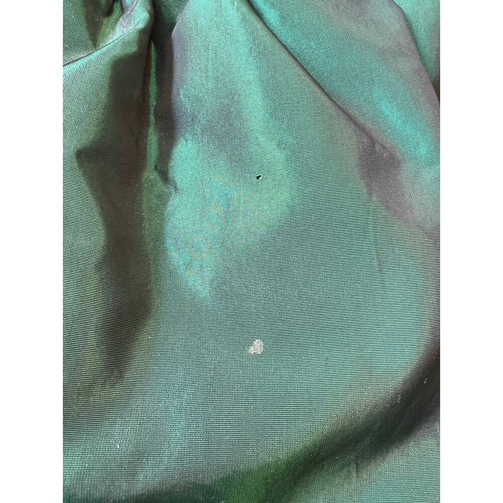 Vintage 80’s Black Velvet & Green Bubble Skirt with V-Neck Back Size: Medium - Picture 8 of 13